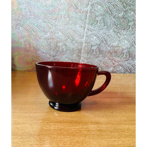 Vintage Anchor Hocking Royal Ruby snack/punch cup - Picture 10 of 10